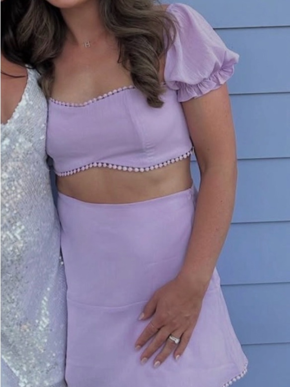 More to Come Fiona Lilac Set - Crop Top and Mini Skirt